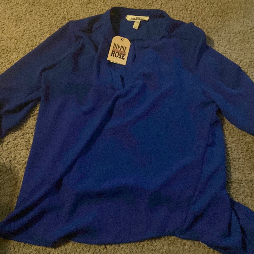 Hippie rose size large women blouse